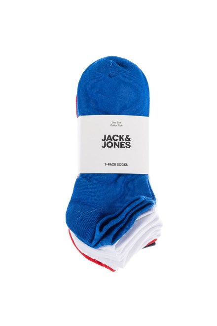 Jacpeter Solid Short Socks 7 Pack 12210460 19-3923 tcx navy blazer