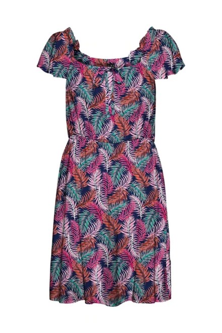 Vmeasy Ss Sht Smk Dress Wvn Ga 10263302 c-n10 black/tropic
