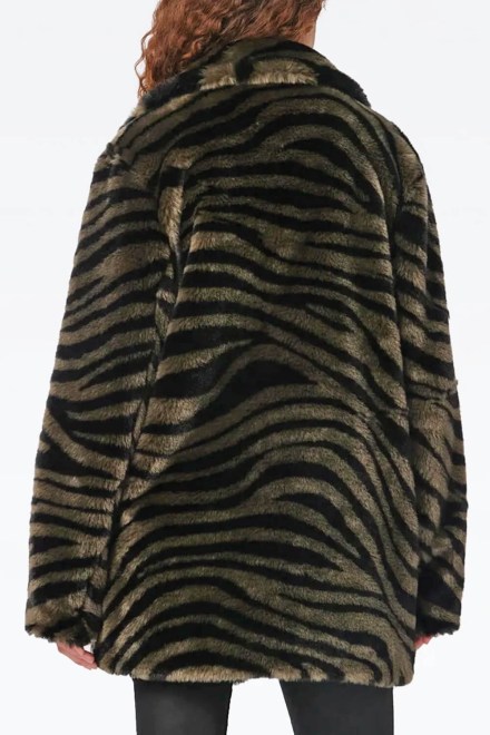 Γουνα Tanesha DVFNF3S003ZBOLV C7638 zebra olive