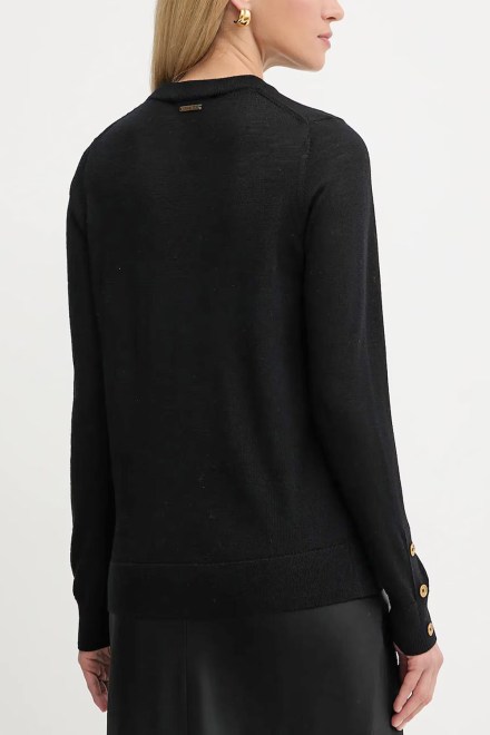 Πουλοβερ Merino Button Slv Ls Swtr MT5619D4VR 001 black