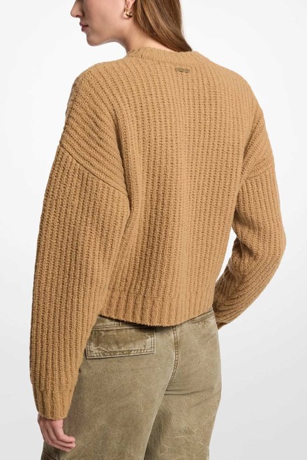 Πουλοβερ Boucle Wool Shaker Swtr MF661JSML1 211 dark camel