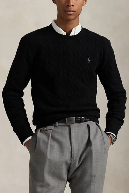 Πουλοβερ 2/15 Wool/Cash Rws-Lsl-Plo 710876762001 001 black
