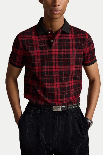 Polo 20/1 Printed Mesh-Knt 710B28282001 600 red