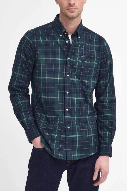 Shirt Wetheram Tailored Tartan MSH4982 tn23 green loch