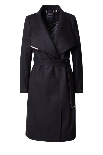 Παλτο Rose Midi Length Belted Wool Wrap 249306 black