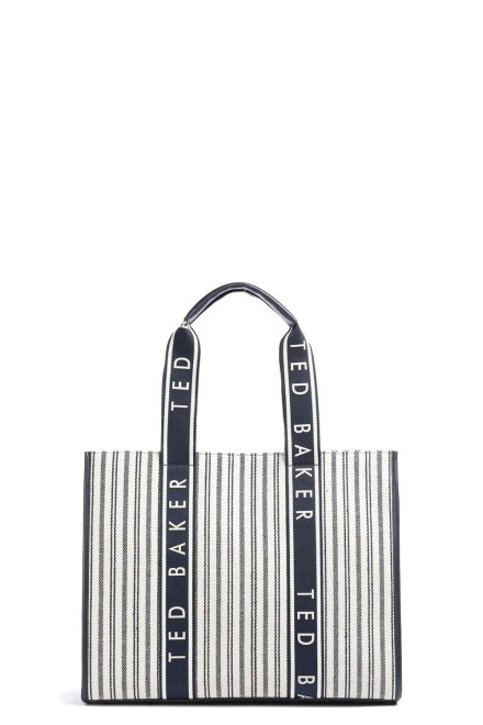 Bag Hayllee Striped Canvas Large Icon 279099 navy
