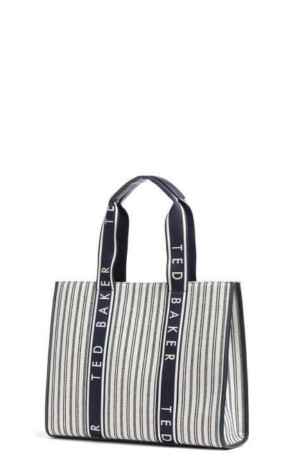 Bag Hayllee Striped Canvas Large Icon 279099 navy
