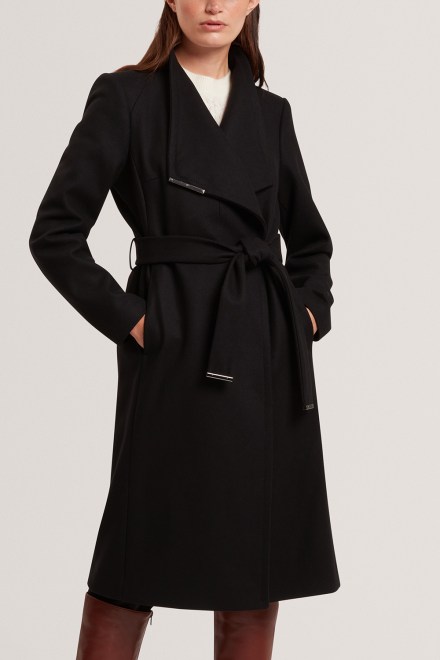 Παλτο Rose Mid Lengthed Wool Wrap 282071 black