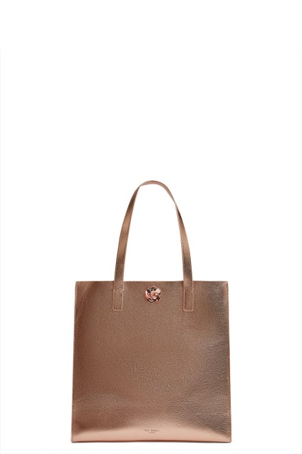 Τσαντα Rosmah Rose Detail Metallic Large Icon 282268 rosegold