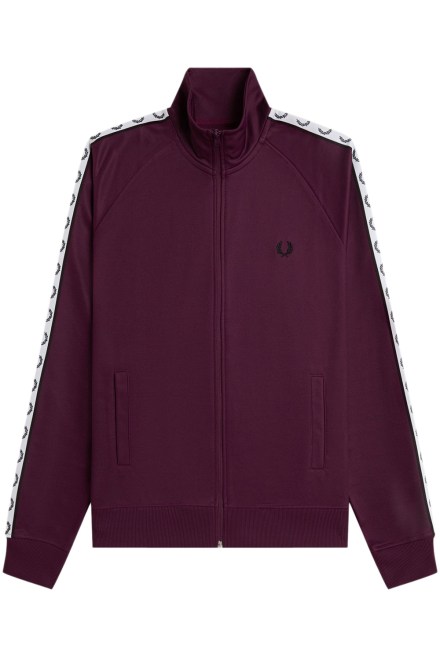 Cardigan Contrast Tape J5557 37C plum