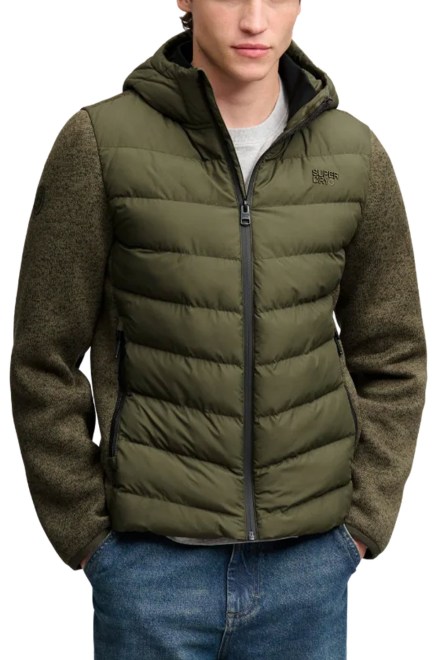 Μπουφαν Hooded Storm Knit Hybrid M5012530A b9x khaki green marl