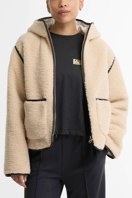 Μπουφαν Ramona Fleece Casual LCA0412 cr31 jasmine/black