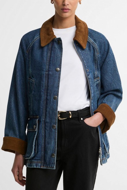 Μπουφαν Denim Modern Beadnell LCA0426 in51 mid blue denim/classic