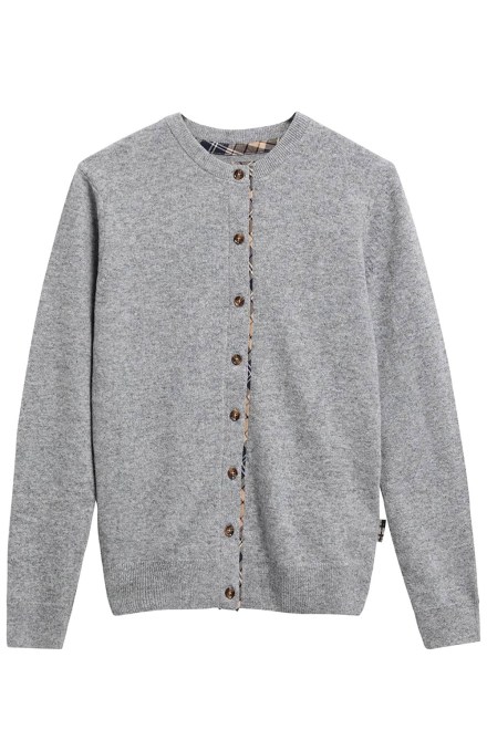 Ζακετα Pendle Knitted LKN1076 gy59 grey marl/birchwood tartan