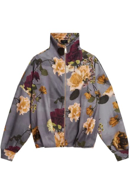 Μπουφαν Elvae Floral Printed Scuba 285678 dk-grey