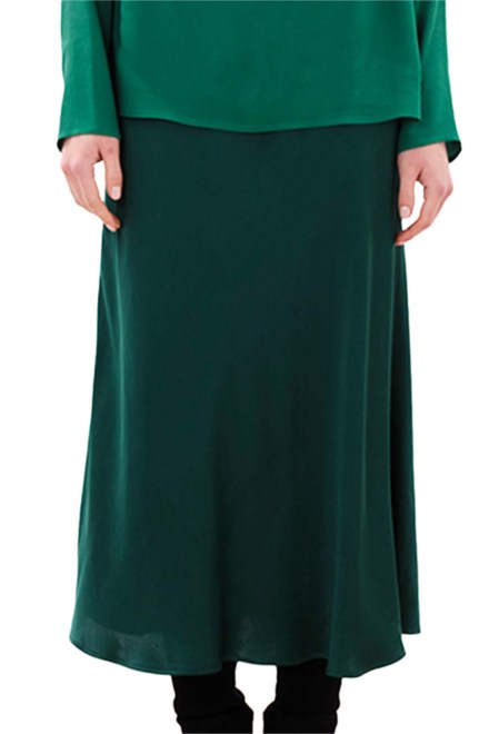 Φουστα ''In The Flow'' Bias Cut Midi Skirt W232203 13298-emeraldgreen