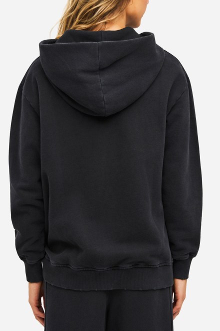 Zip-Hood Oversized Fullzip With Destroys DLWF000044 vintage cocoa