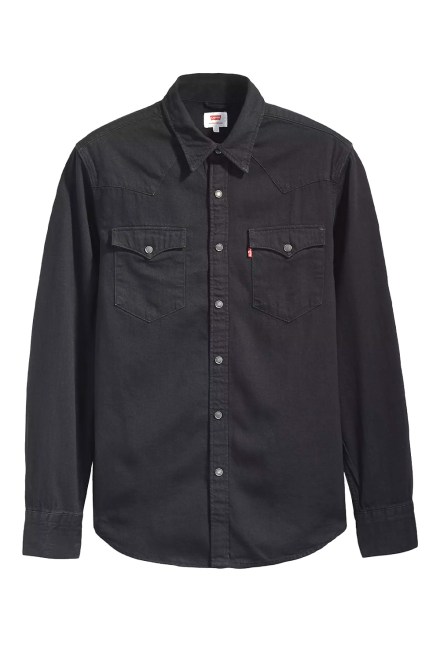 Shirt Barstow Western Blacks 857440002 marble black denim r