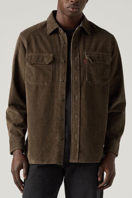 Shirt Classic Worker 195870420 coffee
