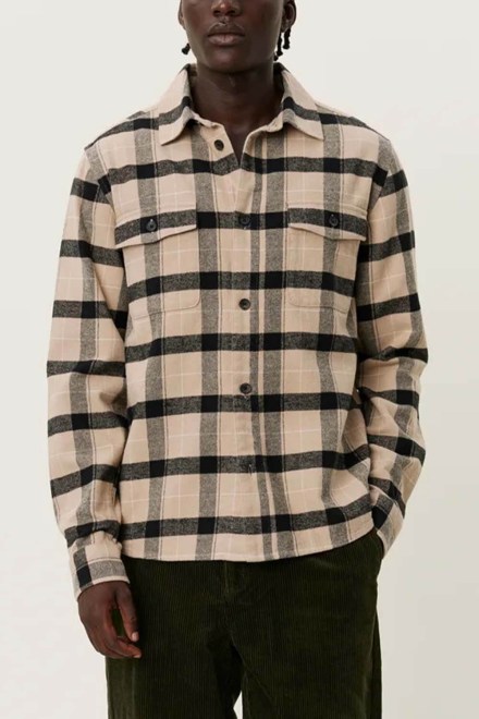 Shirt Lennon Flannel Check Overshirt LDM410199 215528-ivory/rosin