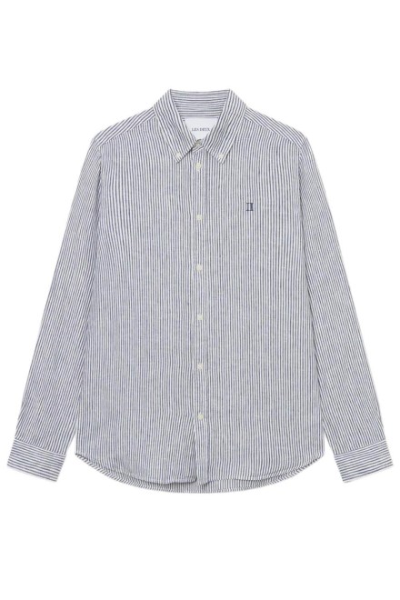 Shirt Kristian Linen B.D. LDM410150 218477-light ivory/blueprint