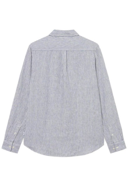Shirt Kristian Linen B.D. LDM410150 218477-light ivory/blueprint
