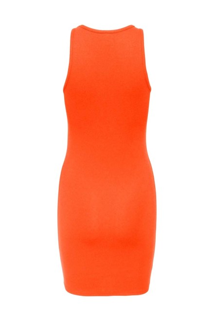 Dress Onlmilli S/L Short Dress Jrs 15285620 17-1462 TCX flame