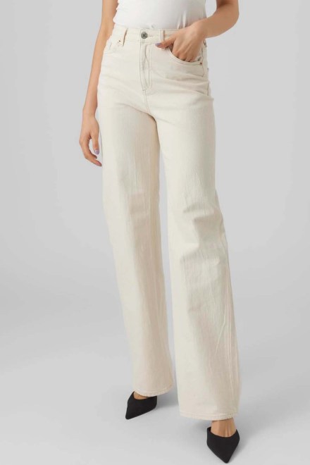 Jeans Vmtessa Hr Wide 10287303 11-0809 TCX ecru