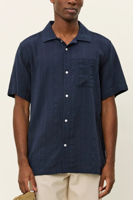 Shirt Charlie Stripe Structure Ss 2.0 1000068 460-dark navy