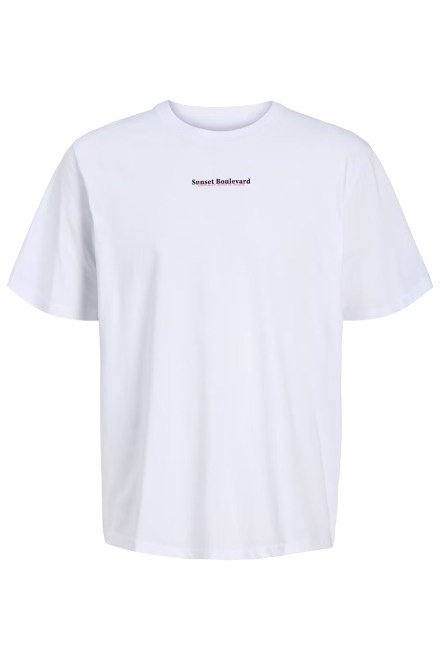 T-Shirt Jjcity Photoprint Ss Crew Neck 12288353 11-0601 TCX bright white