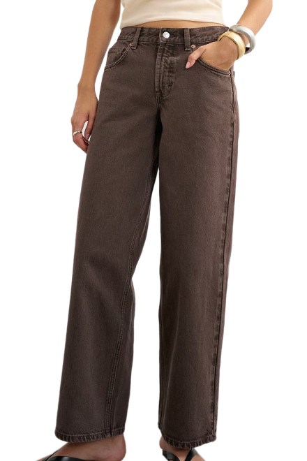 Jeans Tscinch Lr Wide Brown 31001640 19-0912 TCX chocolate brown