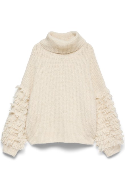 Pullover Awdima High Neck 10350139 12-0304 TCX whitecap gray