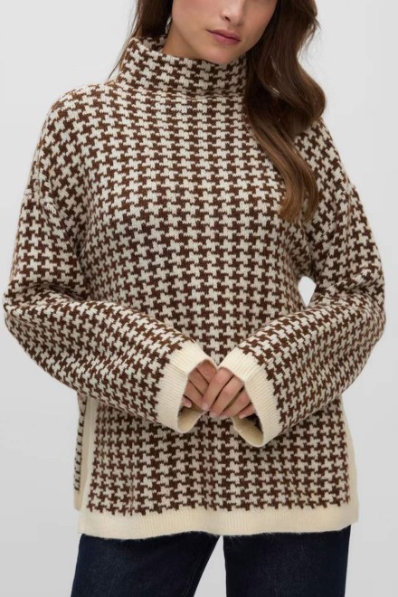 Pullover Vmcomo Funnelneck 10352115 13-0905 TCX birch