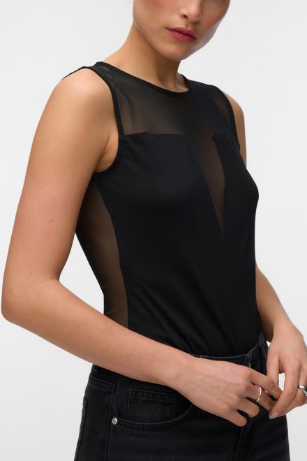 Bodysuit Vmnorth S/L Bodystocking Btq It 10353427 C-N10 black