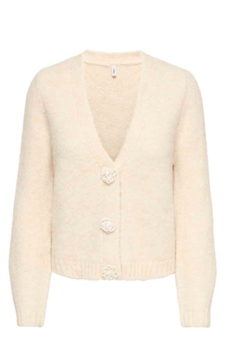 Cardigan Onlzaggie Button V-Neck 15382143 13-0905 TCX birch