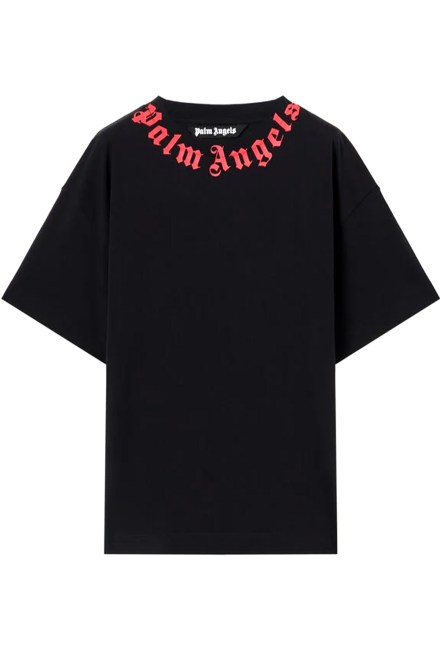 T-Shirt Neck Logo Regular PMAA109S26JER008 1025-black red