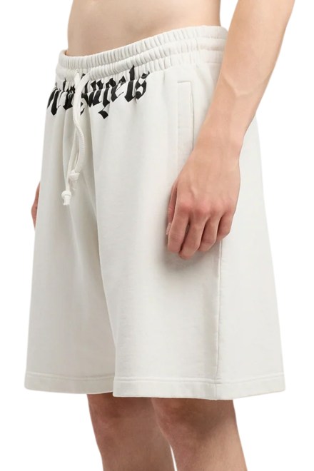 Bermuda Waist Logo PMCI019S26FLE001 0310-off white black