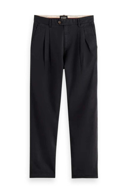 Παντελονι Straight Fit Garment-Dyed Pleated Chino 177226 SC0008 black