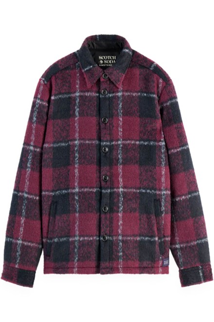 Shirt Padded Flannel Overshirt 178630 SC6488 red check