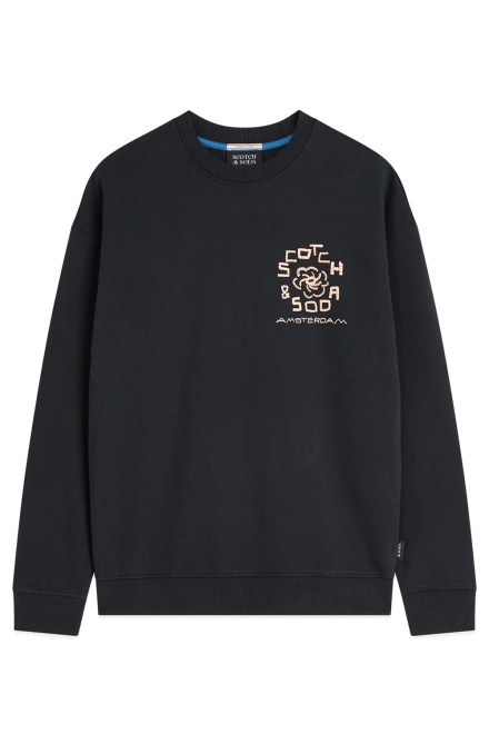 Sweatshirt Front And Back Artwork Relaxed Fit 183596 001 meteorite