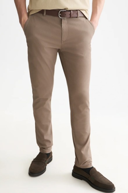 Pants Mott Stretch Cotton Twill Chino 184396 210 walnut
