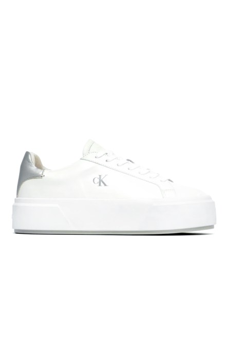 Sneakers Flatform Lace Up Lth Met Mg YW0YW01929 0LC bright white/silver