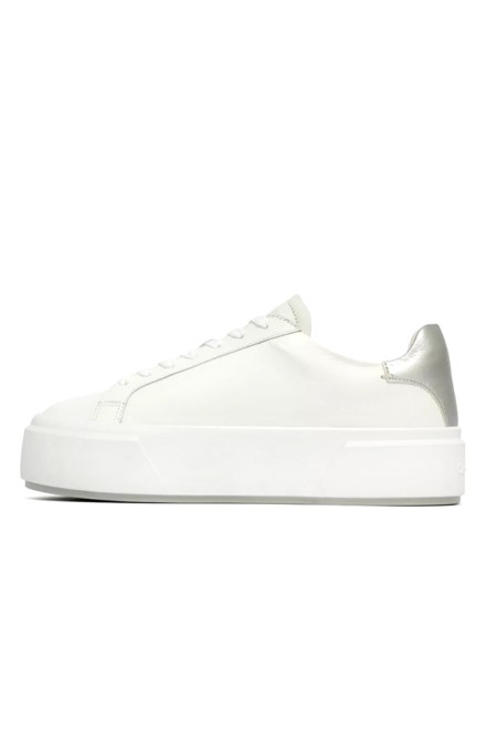 Sneakers Flatform Lace Up Lth Met Mg YW0YW01929 0LC bright white/silver