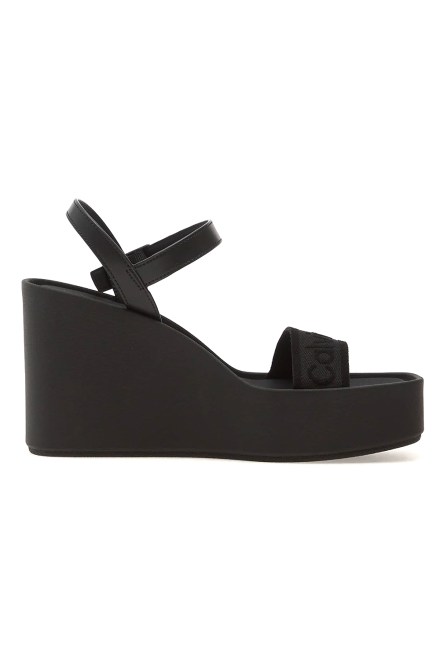 Platforms Wedge 70 Webbing Lth HW0HW02882 0GJ triple black