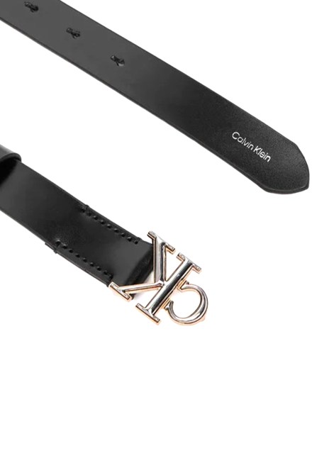 Ζωνη Round Ck 2Color Buckle Smooth LV04F7132G VF6 ck black/two tone