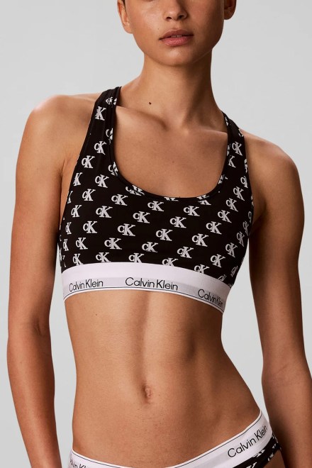 Μπουστο Unlined Bralette LV00QF8493 JGJ collegiate logo small+black