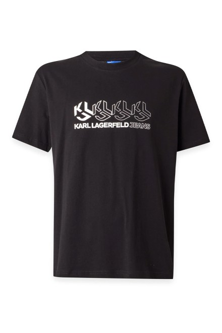 T-Shirt Klj Reg Repeat Monogram B4M17025 999 black