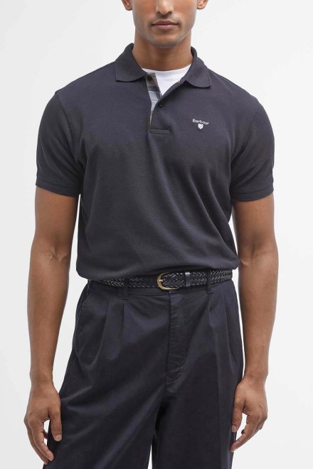 Polo Tartan Pique MML0012 bk31 black/mode
